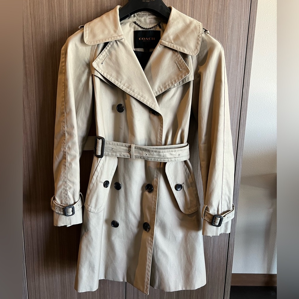 Coach Tan Trench Coat